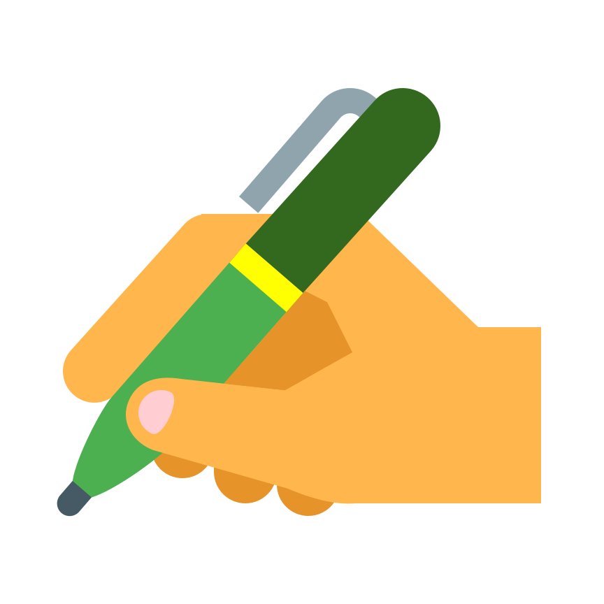 hand-with-pen